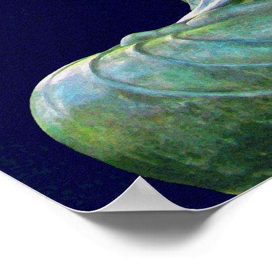 Bronze Buddha photo painting ポスター (角)