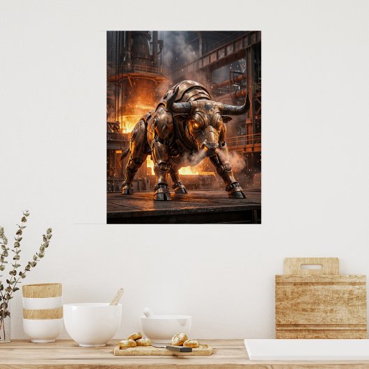 Bronze Bull Gate ポスター (キッチン)