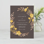 Bronze Earthy Autumn Wedding 招待状 (スタンド正面)