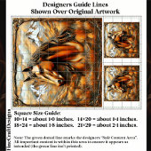 Bronze Embossed Mountain Horse EK7L Decoupage 薄葉紙