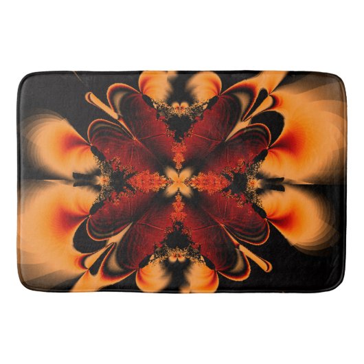 Bronze Feather Fractal バスマット (正面)