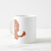 Bronze Lion Zodiac Silhouette Mug コーヒーマグカップ (正面左)