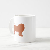 Bronze Lion Zodiac Silhouette Mug – Warm Leo コーヒーマグカップ (正面左)