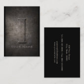 Bronze Metal Iモノグラムの名刺 名刺 (正面/裏面)