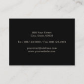 Bronze Metal Iモノグラムの名刺 名刺 (裏面)