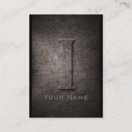 Bronze Metal Iモノグラムの名刺 名刺