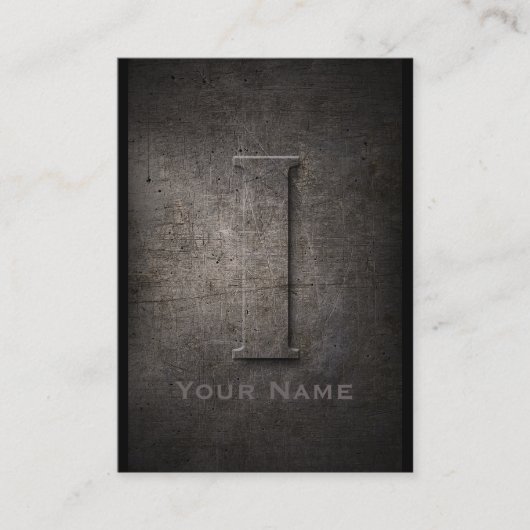 Bronze Metal Iモノグラムの名刺 名刺 (正面)