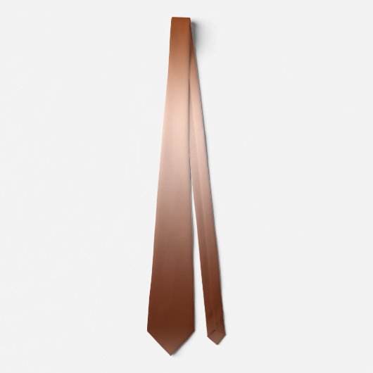 Bronze Ombre Gradient Mens Neck Tie ネクタイ (正面)