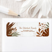 Bronze Palm Sienna Monstera Gold Botanical ラベル (インサイチュ)