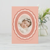 Brooch Keepsake Birth Announcement 招待状 (スタンド正面)