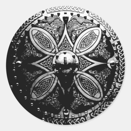 Brooch Targeステッカー ラウンドシール (正面)