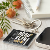 Brooclyn New York USA Urban キーホルダー (正面右)