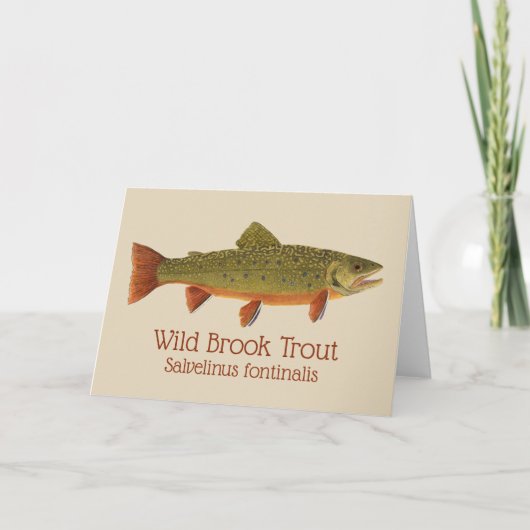 Brook Trout Greetings Card カード (正面)