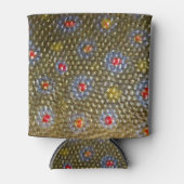 Brook Trout Scaleテクスチャフェイクルックパターン 缶クーラー (正面)