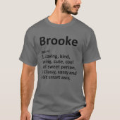 BROOKE定義名パーソナライズされた誕生日 Tシャツ (正面)