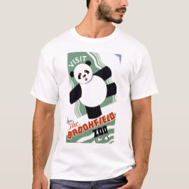Brookfieldの動物園のヴィンテージWPAのTシャツを訪問して下さい Tシャツ