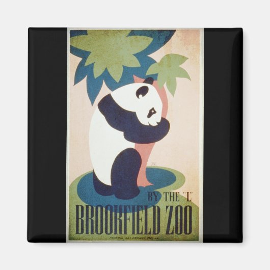 Brookfieldの動物園パンダ マグネット (正面)