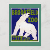 Brookfield ZooのヴィンテージWPAにアクセス ポストカード (正面)