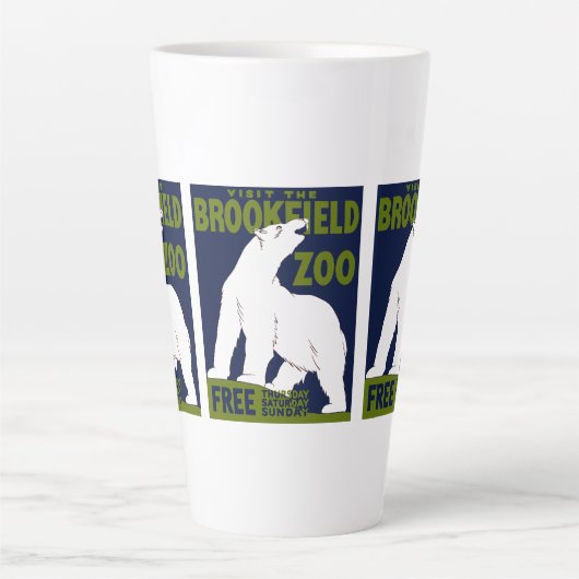 Brookfield Zoo, Federal Art Program Poster 1936 カフェラテマグ (正面)