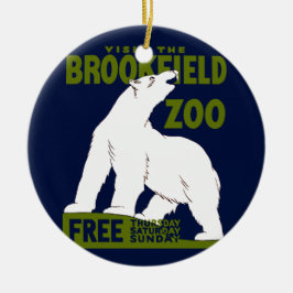Brookfield Zoo, Federal Art Program Poster 1936 セラミックオーナメント