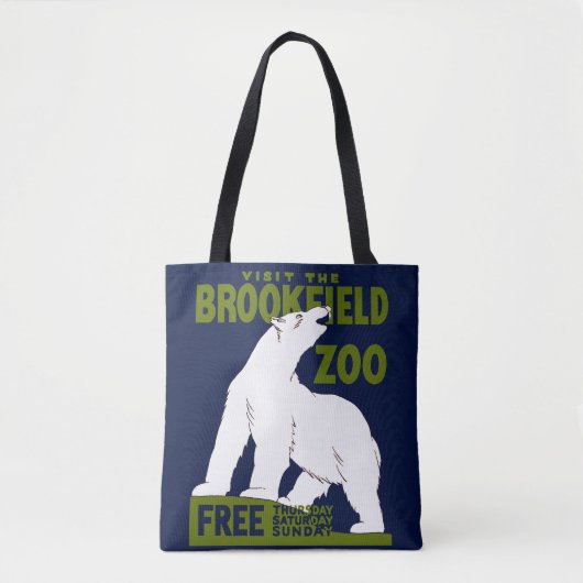 Brookfield Zoo, Federal Art Program Poster 1936 トートバッグ (正面)