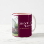 Brookhaven、ミシシッピーのビクトリアンな家 ツートーンマグカップ (正面右)