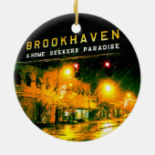 Brookhaven、MSのクリスマスの休日のオーナメント セラミックオーナメント (裏面)