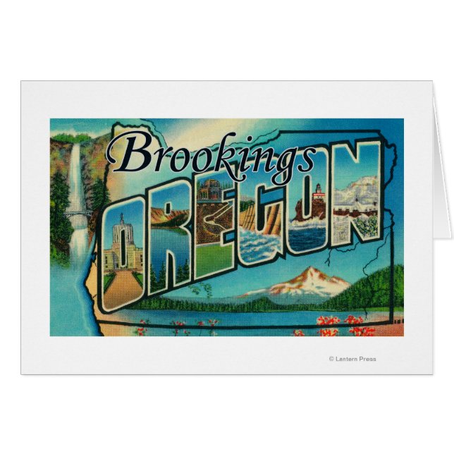 Brookings, Oregon – 大きな文字のシーン (正面横)