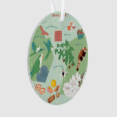 Brooklynのマップカスタマイズ可能な両面オーナメント オーナメント (正面)