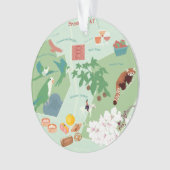 Brooklynのマップカスタマイズ可能な両面オーナメント オーナメント (正面)