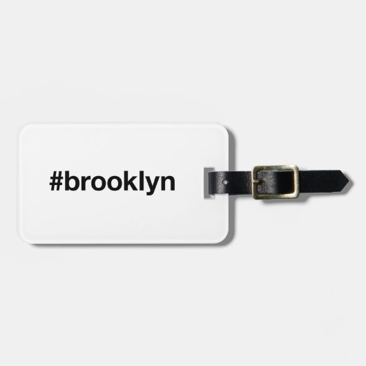 BROOKLYNハッシュタグ ラゲッジタグ (正面横)