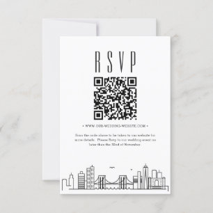 Brooklyn結婚のQRコードRSVP 招待状