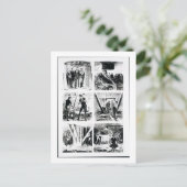 Brooklyn Briを構成するケイソンの内部で作業 ポストカード (スタンド正面)