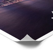 Brooklyn Bridge at Night，イーストリバー，マンハッタン ポスター (角)