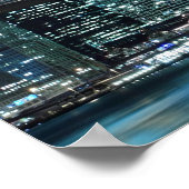 Brooklyn Bridge at Night Poster(30.00 x 20.00」) ポスター (角)