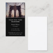 Brooklyn Bridge, New York写真 – 名刺 (正面/裏面)