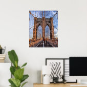 Brooklyn Bridge, New York ポスター (ホームオフィス)