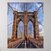 Brooklyn Bridge, New York ポスター (正面)