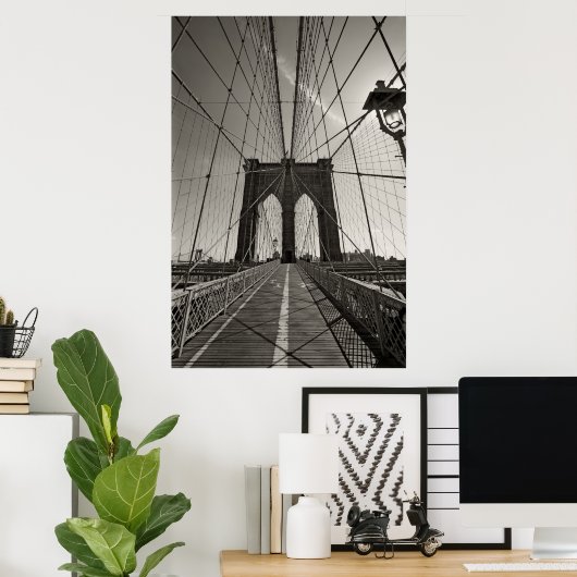 brooklyn bridge new york ポスター (ホームオフィス)