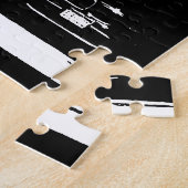 Brooklyn Bridge New York City Nyc Yellow Taxi ジグソーパズル (側面)