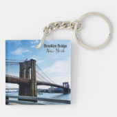 Brooklyn Bridge New York Souvenir キーホルダー (裏面)