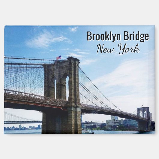 Brooklyn Bridge New York Souvenir Magnet マグネット (正面)