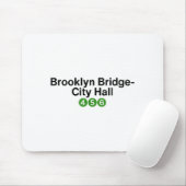 Brooklyn Bridge New York Subway Station Signs, Nyc マウスパッド (マウス)