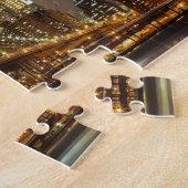 Brooklyn Bridge Photo New York City ジグソーパズル (側面)