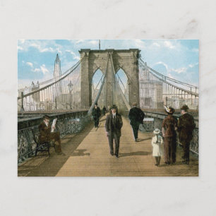 Brooklyn Bridge Promenade, New York City ポストカード