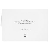 Brooklyn Bridge Serenity Art NYC Greeting Card (裏面横)