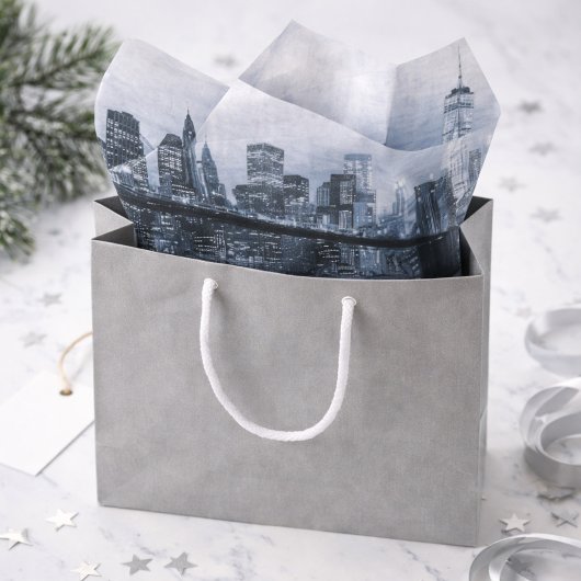 Brooklyn Bridge Sophisticated Urban Monochrome 薄葉紙