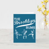Brooklyn Bums New York Baseball Fan  カード (黄色い花)