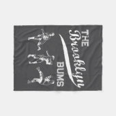 Brooklyn Bums New York Baseball Fan _1  フリースブランケット (正面(横))