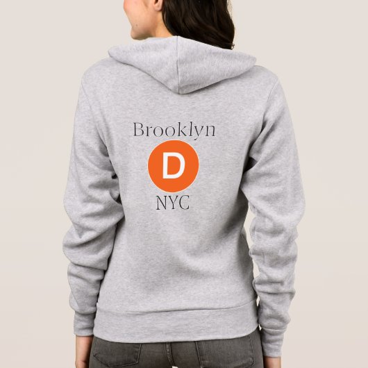 Brooklyn D Train パーカ (裏面)